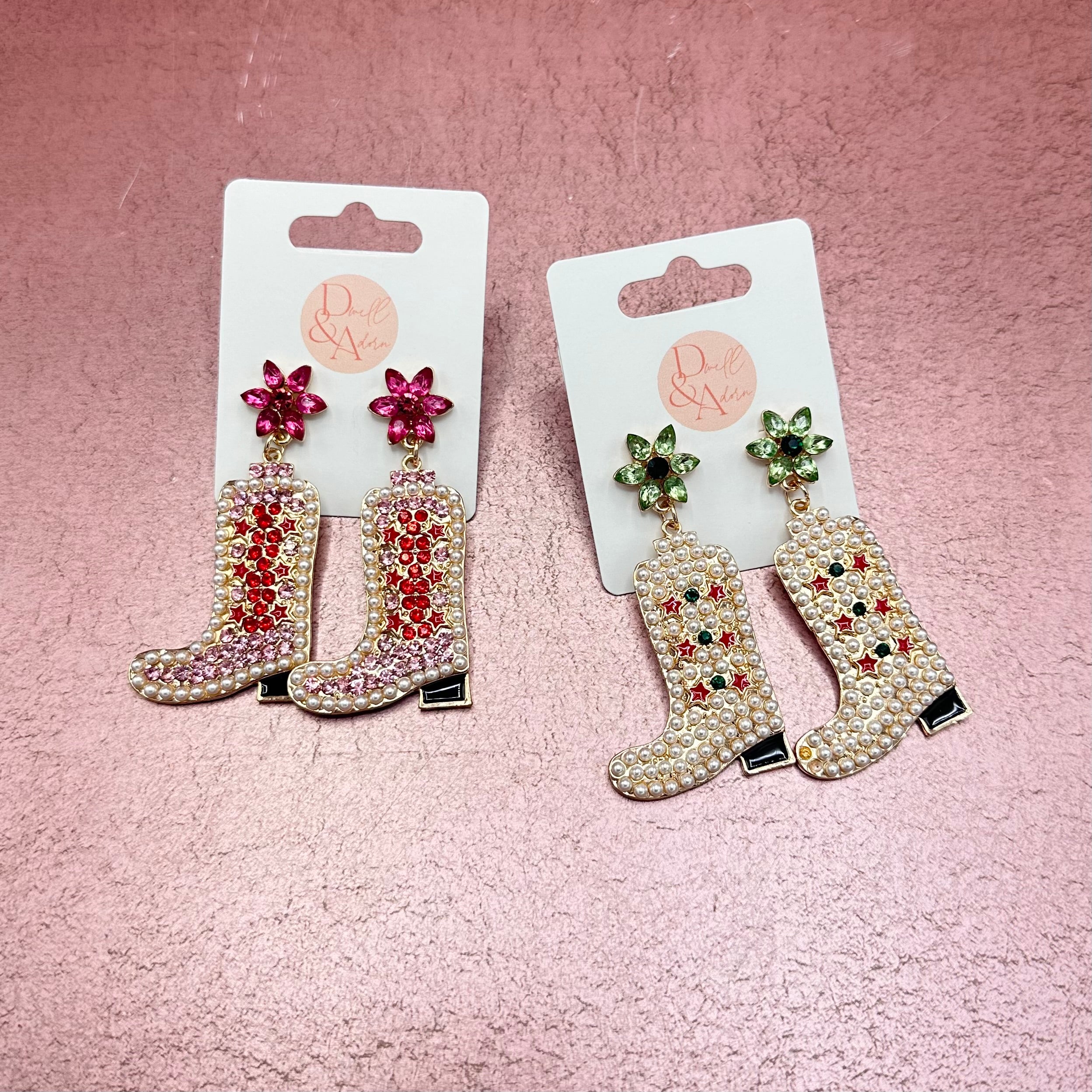 Western Star Boot Earrings