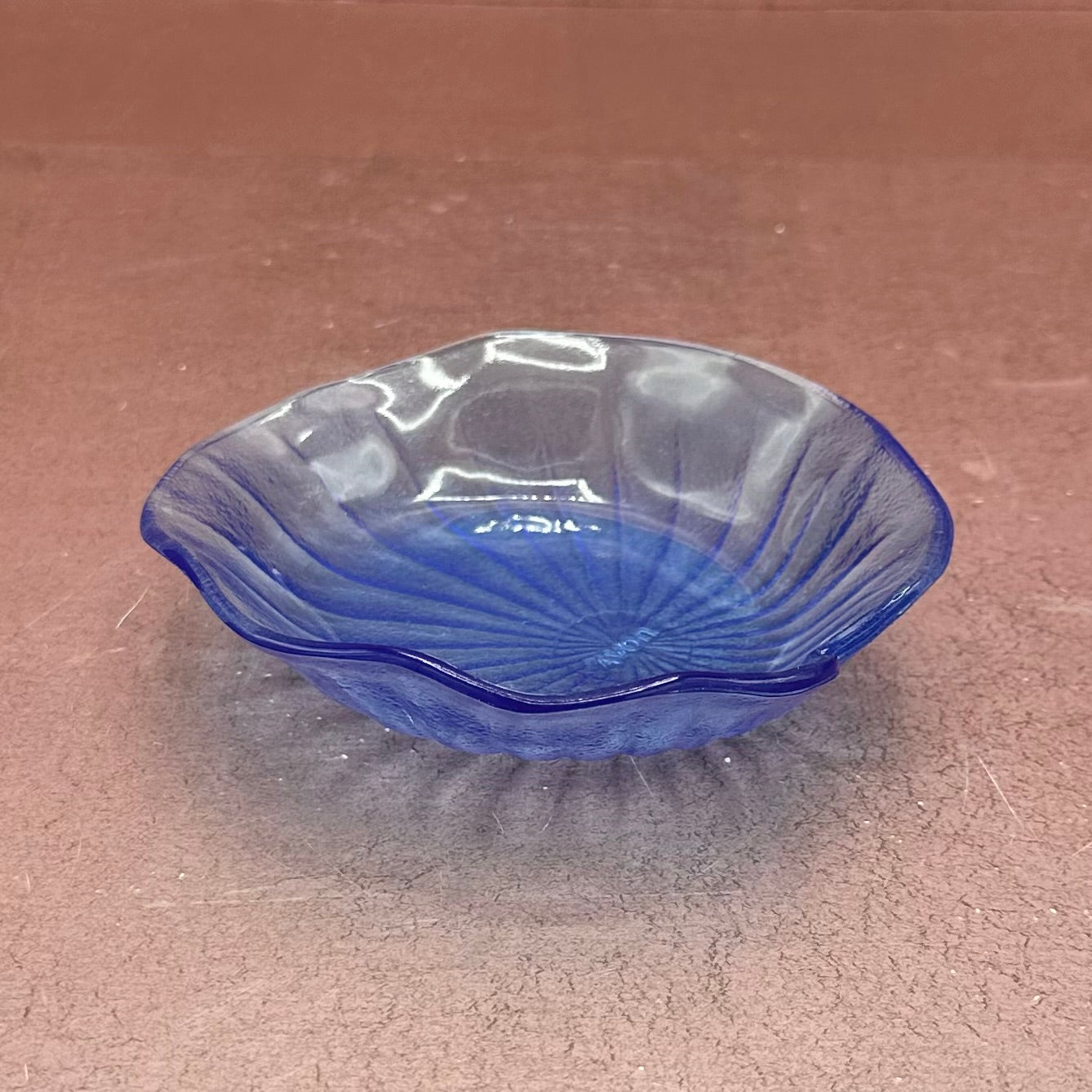 Blue Glass Lily Pad Catchall