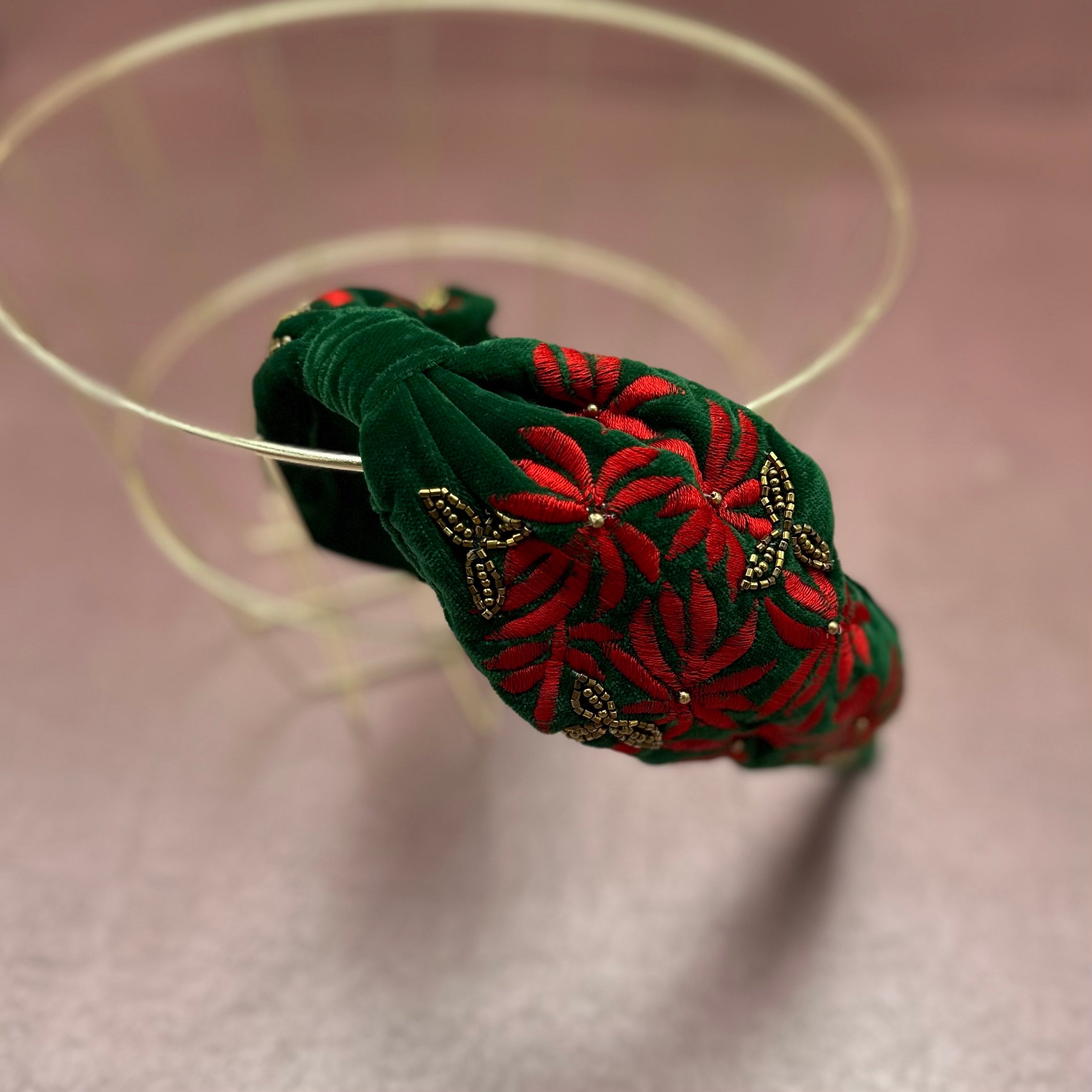 Christmas Poinsettia Headband