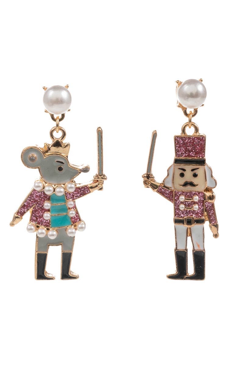 Nutcrack & Mouse King Dangle Earrings