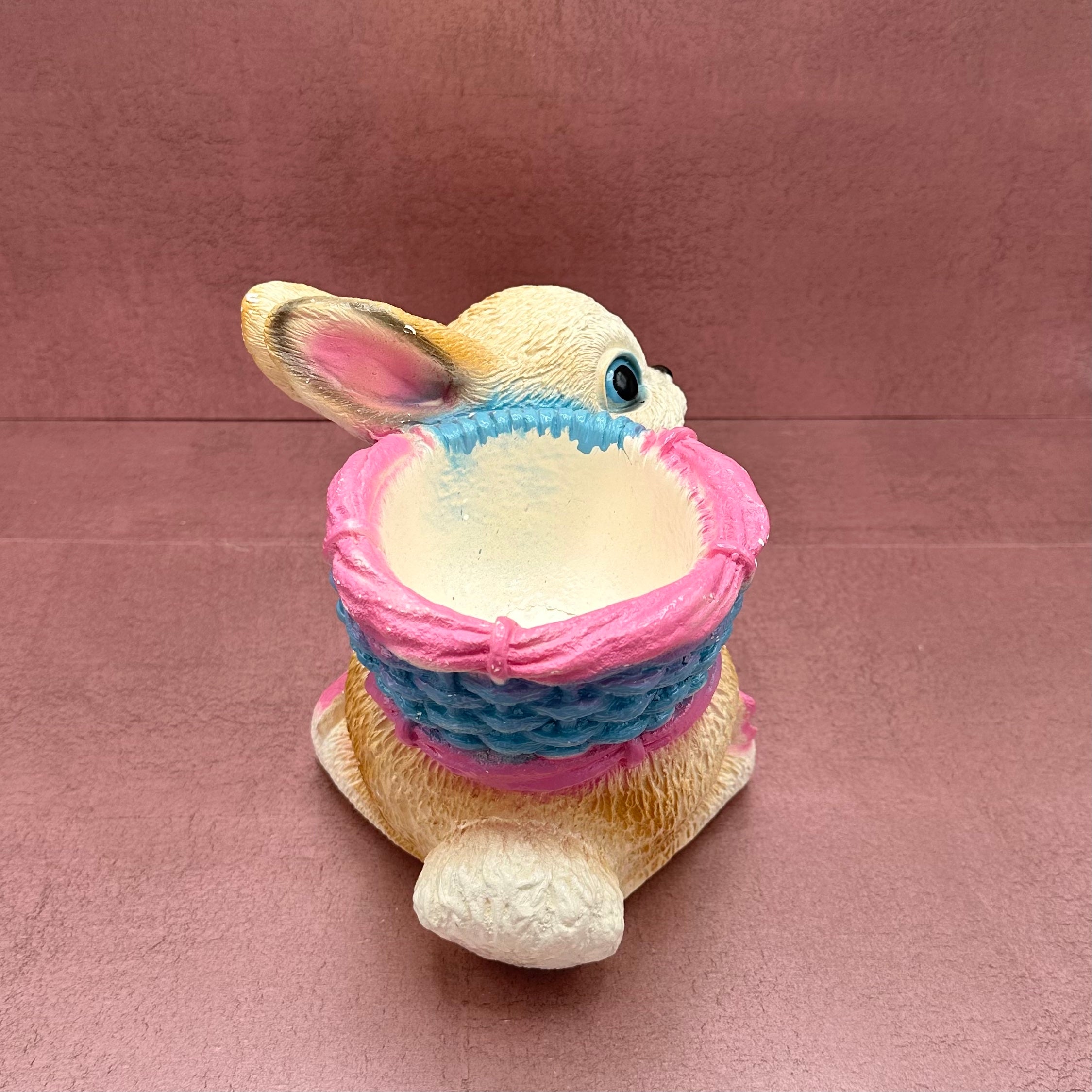 Cute Ceramic Bunny with Bowl