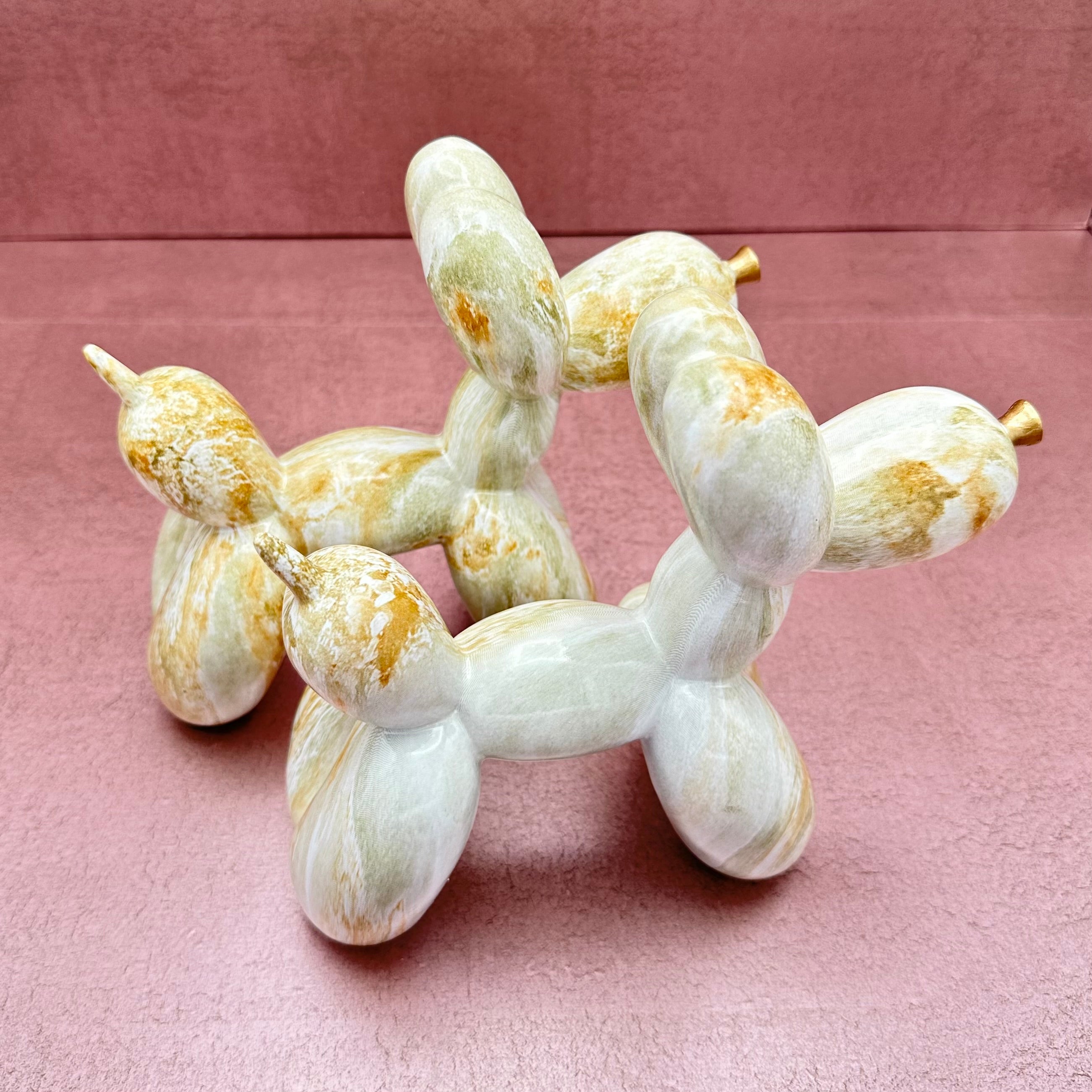 Art Graffiti Balloon Dog Sculpture Marble