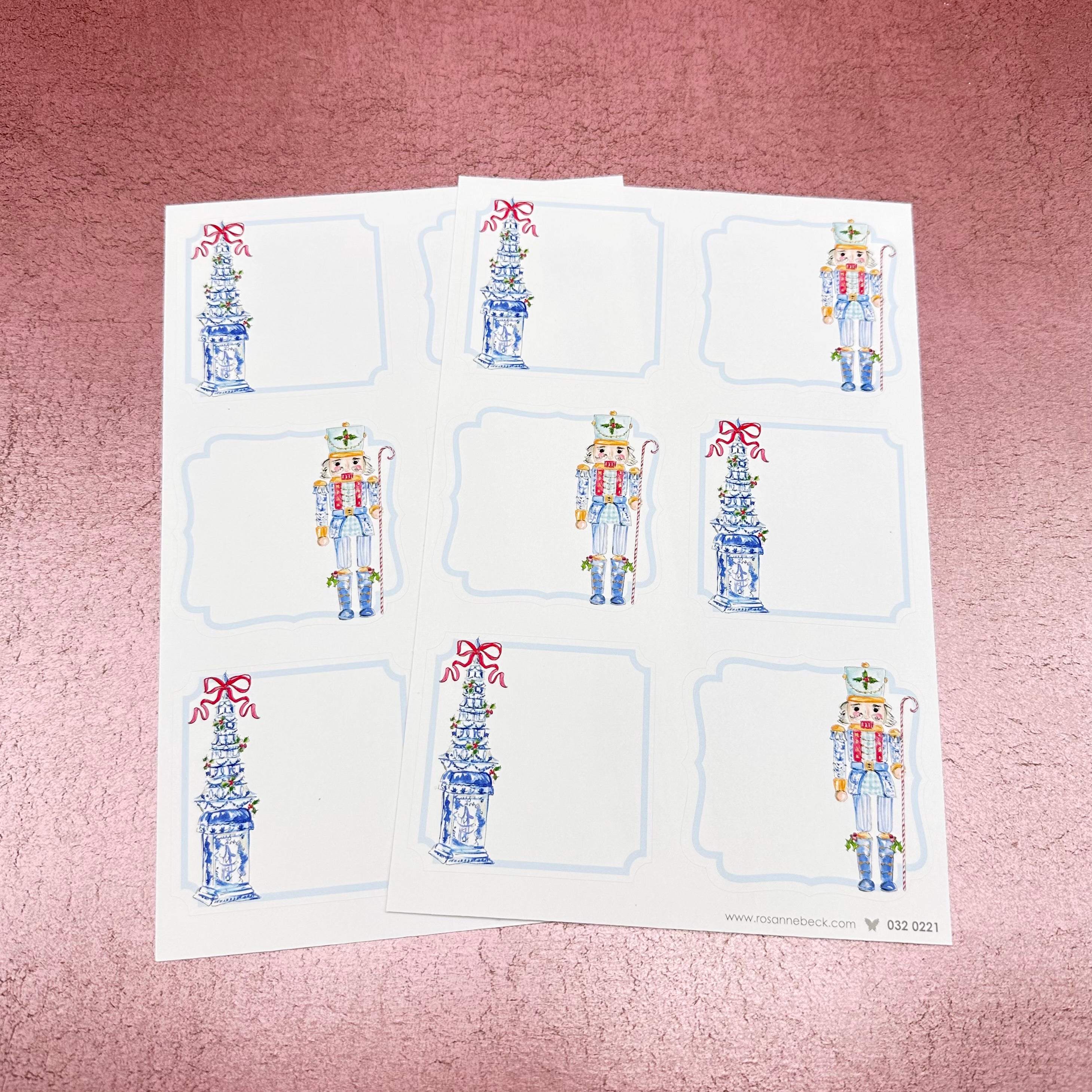 Tulipiere Chinoiserie Nutcracker Sticker Sheets