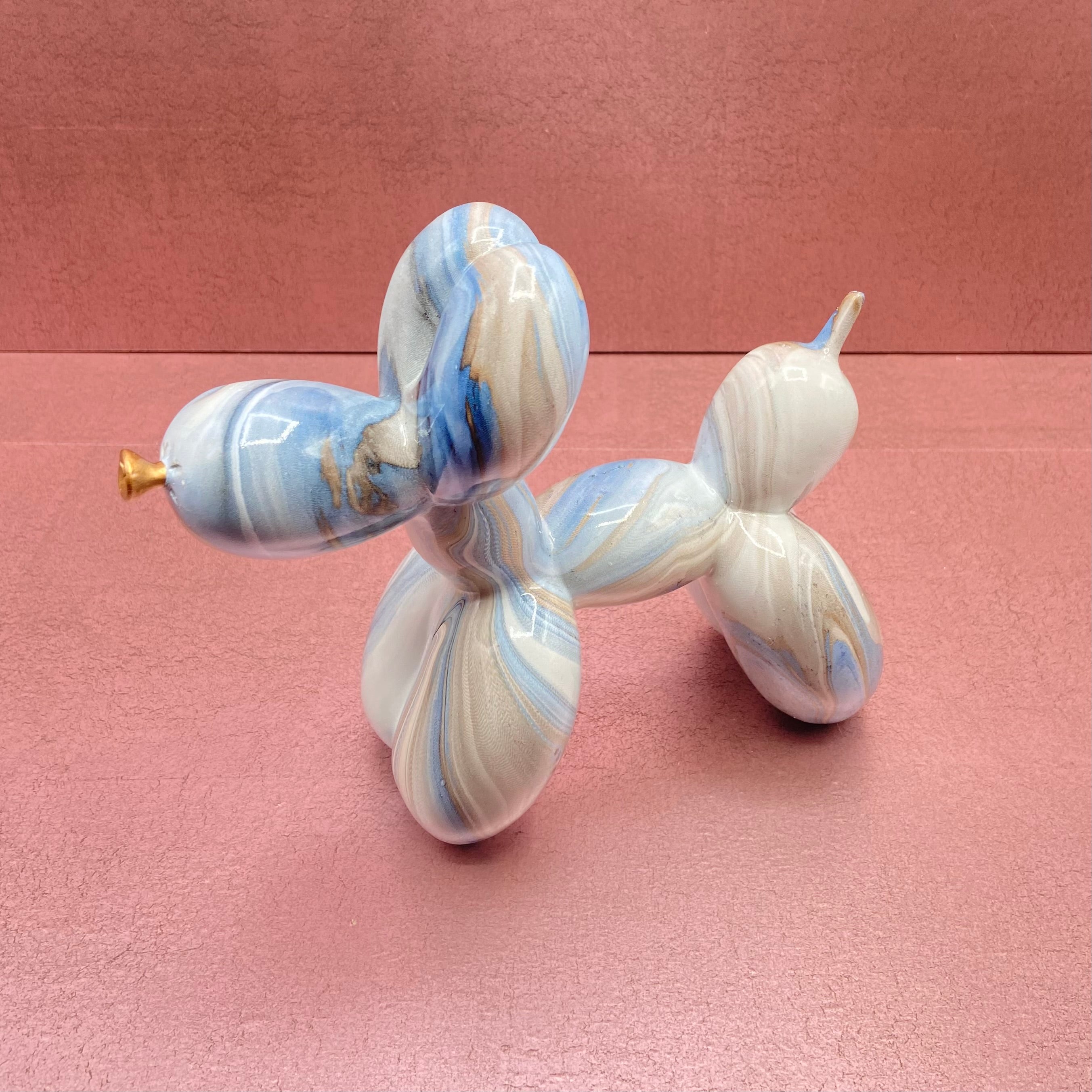 Art Graffiti Balloon Dog Sculpture Marble