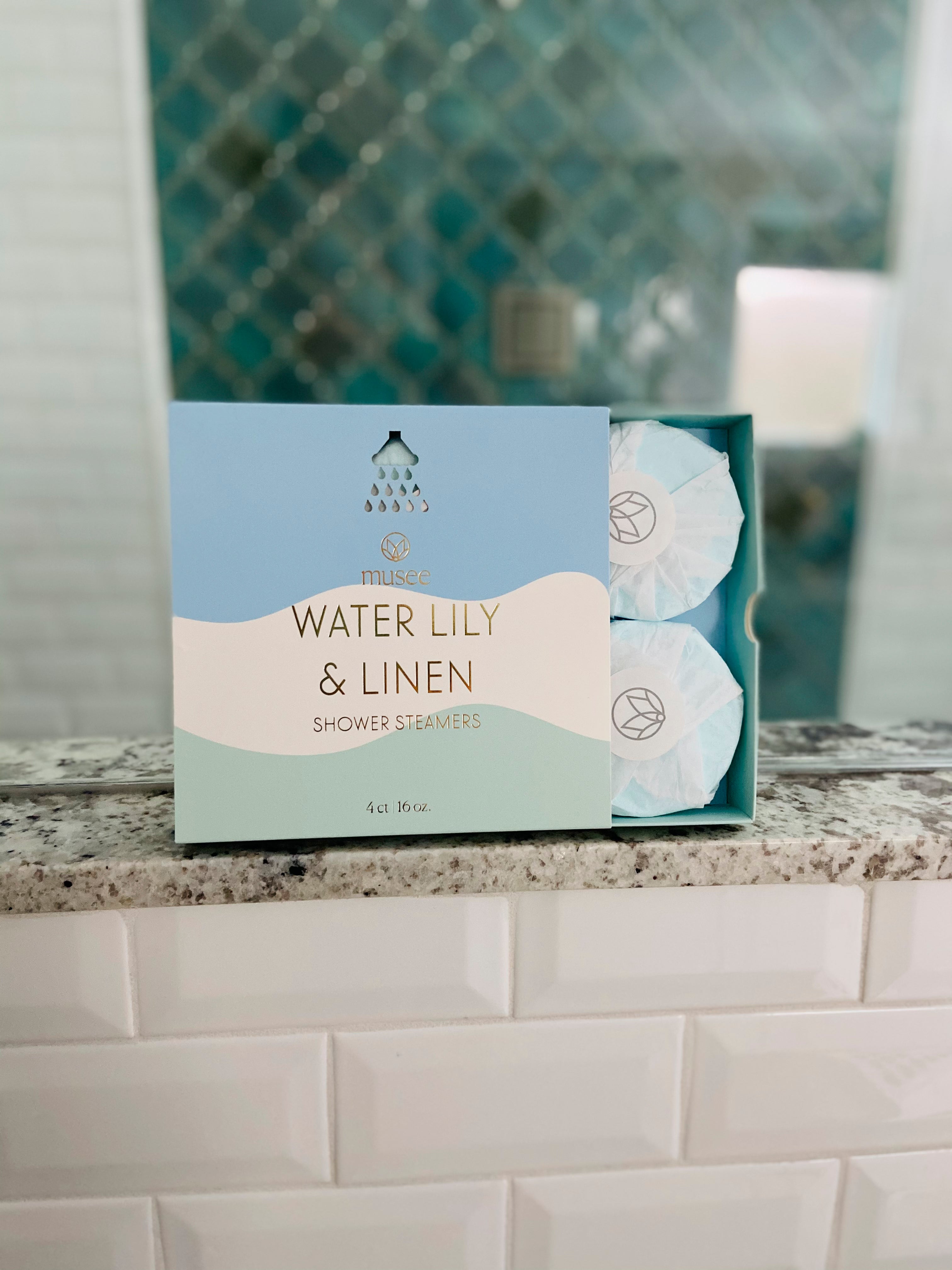 Water Lily & Linen Shower Steamer